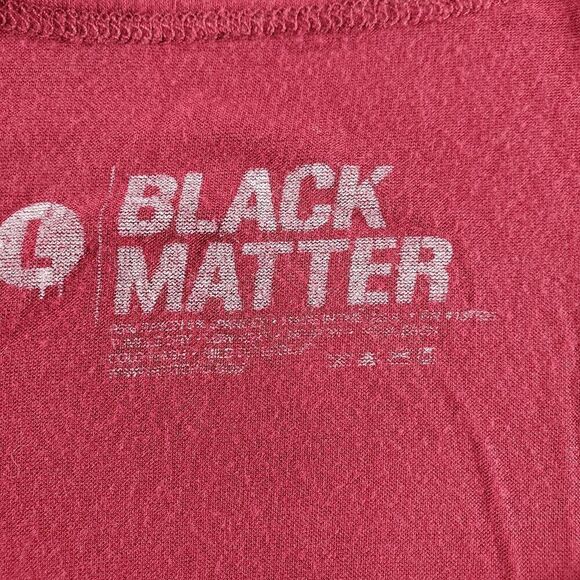 Black Matter Tank Top Womens Large Red Skull Skeleton Goth Sleeveless Scoop Neck - Picture 2 of 6